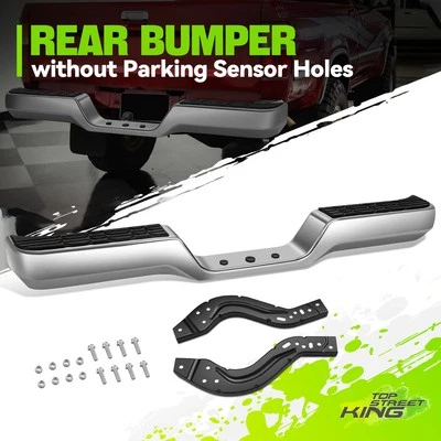 Polished Chrome Rear Bumper Assembly w/ Mount Bracket for Toyota Pickup 89-95 - Image 1 of 4