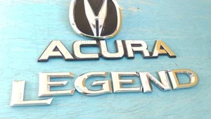 91 92 93 94 95 ACURA LEGEND COUPE SEDAN Chrome REAR TRUNK EMBLEM BADGE LOGO OEM - Picture 1 of 5