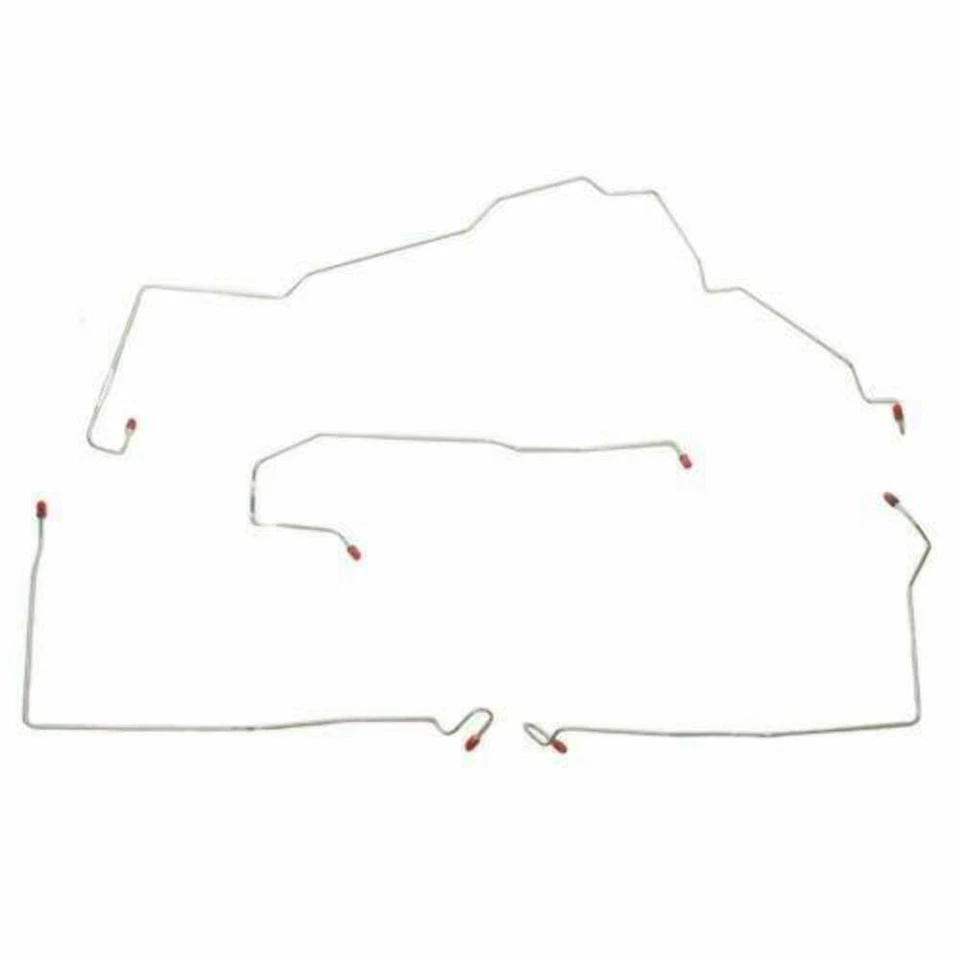 适用于 2000 - 2005 雪佛兰迈锐宝前刹车线套件 带 ABS 不锈钢 CKT0001SS — 第 1/1 张图片