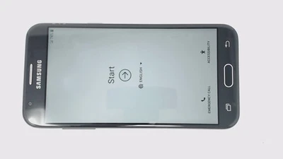 Samsung Galaxy J3 Eclipse SM-J327V (Black 16GB 2GB) Verizon CRACKED REAR - Image 1 of 2