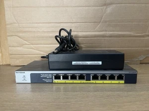 Netgear GS108PP with PSU Netgear 8-Port Gigabit PoE+ Unmanaged Ethernet Switch - Afbeelding 1 van 7