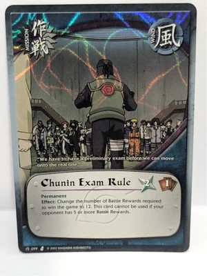 Chunin Exam Rule - M-099 - Common - 1st Edition - Wavy Foil - Curse of the Sand - Image 1 of 2