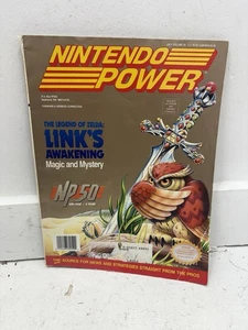 Póster/tarjetas Nintendo Power Magazine Vol 50 The Legend of Zelda Link’s - Imagen 1 de 3