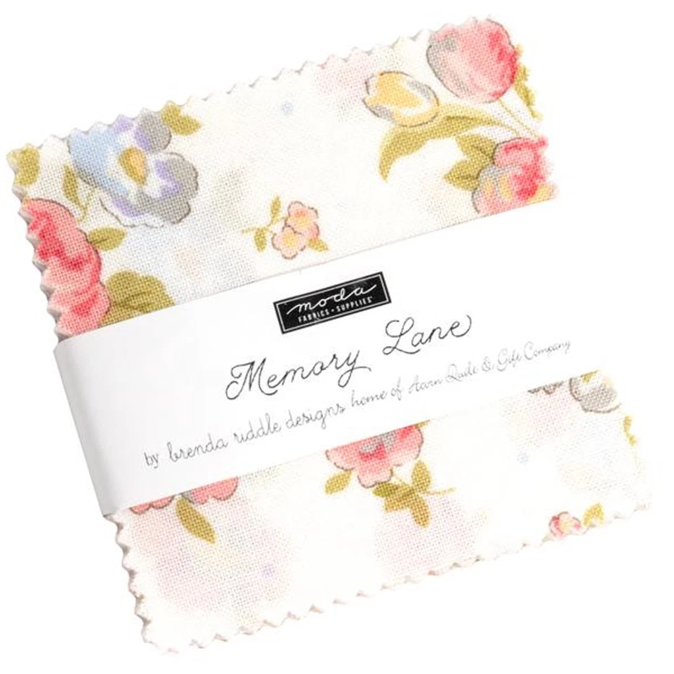 Memory Lane Mini 2.5" Charm Pack by Brenda Riddle Designs for Moda Fabrics - Image 1 of 3