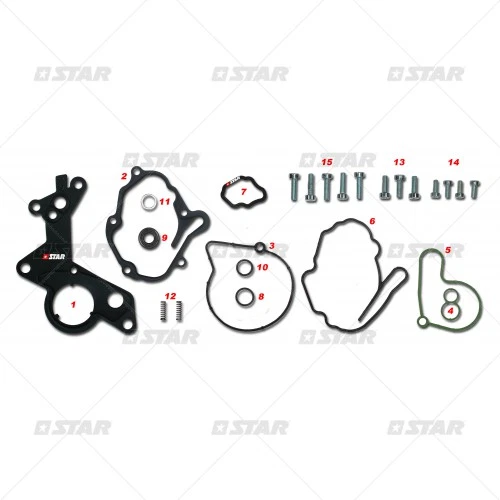 Vakuumpumpe Unterdruckpumpe Dichtungssatz AUDI SEAT SKODA VW 1.2 1.4 1.9 2.0 TDI - Bild 1 von 1