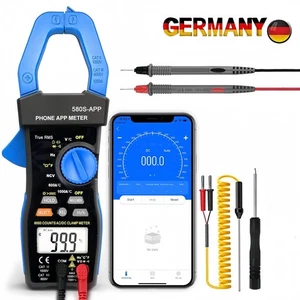 TRMS Digitale Zangenmultimeter Stromzange AC/DC 1000A Voltmeter Ampermeter 6000C - Bild 1 von 12