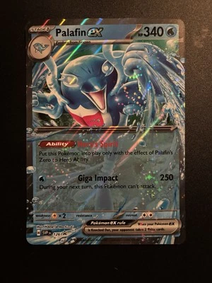 SVP 126 Palafin EX Jumbo Oversize Pokémon Card 2024 Black Star Promo - Image 1 of 2