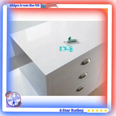 Hoja laminada de 4x8 pies en rotulador con acabado blanco brillante, escribible, duradera Foto 1 de 4