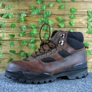 Work Tough by H.H Marrón Hombres 10.5 Marrón Cuero Senderismo Botas de Trabajo Con Cordones Duraderas - Imagen 1 de 8