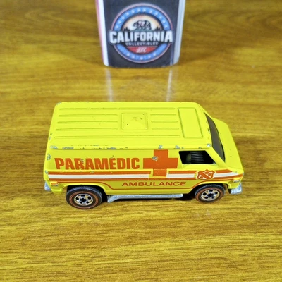 Hot Wheels Flying Colors Redline Paramédic Super Van Amarillo Hong Kong 1977 Foto 1 de 4