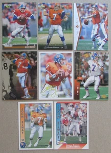 Lotto 8 carte John Elway Denver Broncos NFL - Foto 1 di 2