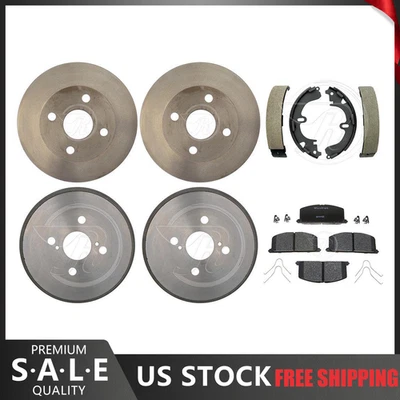 Rotores de freno y pastillas de cerámica para Toyota Celica 1990-1991 + tambores de freno y zapatas Foto 1 de 4