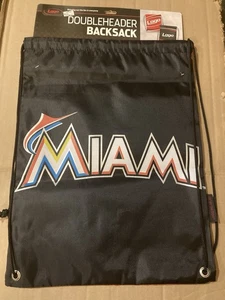 Miami Marlins MLB Drawstring Bag Back Sack 18" x 13" - Picture 1 of 2