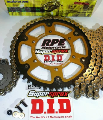 09-16 YAMAHA FZ-6R DID 520 X-Ring Gold OEM SuperSprox Chain & Sprockets Kit FZ6R - Image 1 of 4