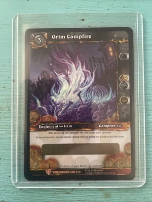  WOW TCG Loot Card Unscratched World of Warcraft Grim Campfire - Image 1 of 2