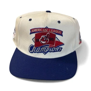 Vintage 1995 Cleveland Indians New Era AL Champions Snapback Cap Mütze - Bild 1 von 11