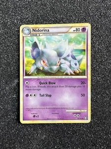 Nidorina 45/102 - HGSS Triumphant - Regular Uncommon Pokemon - NM+ - Picture 1 of 2