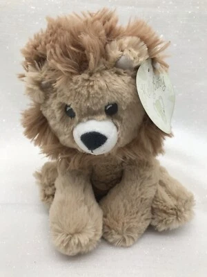 Kellytoy Kelly 婴儿狮子野生动物园毛绒摇铃填充 7.5 英寸坐玩具棕色棕褐色  — 第 1/4 张图片