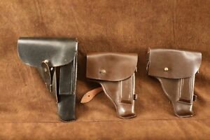 3x Black Leather Holster RH Walther P38 & PPK Duty Holsters