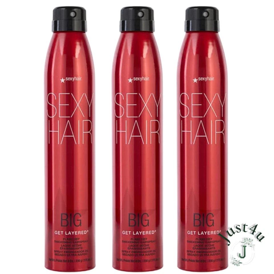 Big Sexy Hair Get Layered Flash Dry Thickening Hairspray, 8 oz. (3PACK) - Image 1 of 1
