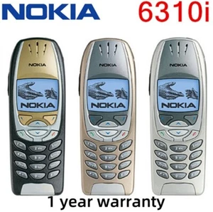 Nokia 6310i 2G Unlocked Classical Big Mobile Cellphone 3 Colors 1 year warranty - Afbeelding 1 van 15