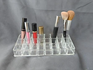 Vanity Clear Stot Acrylic Lipstick Holder Cosmetic Organizer Makeup Storage 24  - Picture 1 of 12