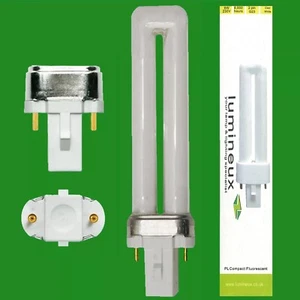 1x 9W G23 2 pin Low Energy CFL PL-S PLS Stick Light Bulb 4200K Cool White Lamp - Picture 1 of 2
