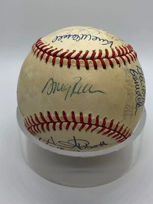 Anaheim Angels 1989 Team Signed by 23 Joyner Abbott Autograph Baseball - Image 1 of 4