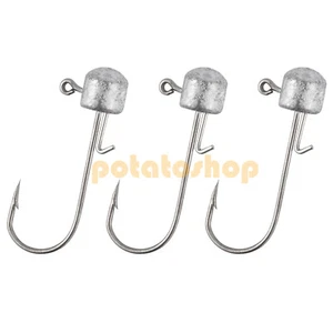 Lote Ned Rigs Plantillas de Setas Cabeza Mostaza Gancho 1/16oz-1/4oz Señuelos de Pesca de Lubina Plomo - Imagen 1 de 15