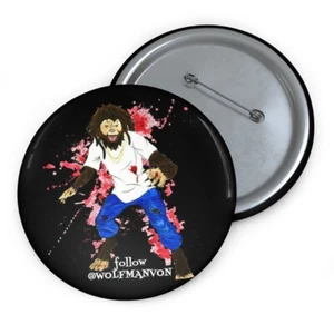 Wolfman Von Custom Pin Buttons - Picture 1 of 7
