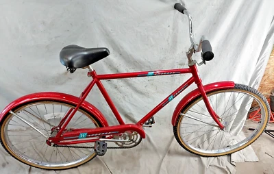 1963 Murray Wanderer Cruiser Bike Large 52cm Red Steel SS Single Speed FixedGear - Image 1 of 4