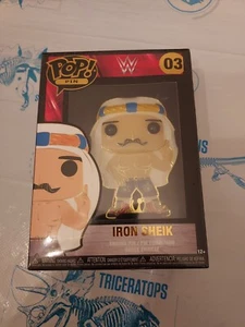 WWE The Iron Sheik Funko POP! Pin Flashback NEW 4" Enamel Pin #03 WWF Flashback - Picture 1 of 4