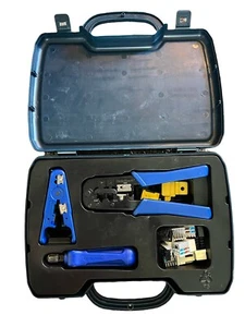 Datashark Network Tool Kit PA70007 Black Case With Blue Tools - Picture 1 of 1