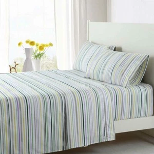 Attached Waterbed Printed Bed Sheet Set Wrinkle Free, Super Soft - Picture 1 of 14