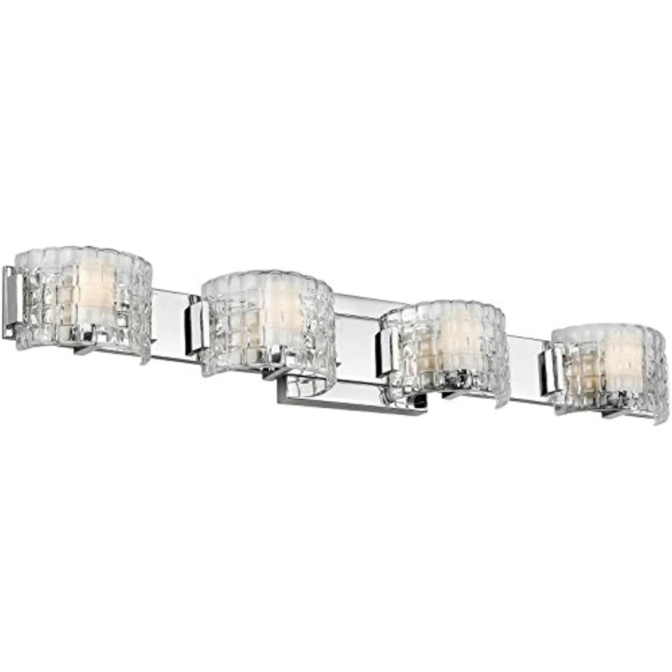 Feiss VS24352CH-L1 Brinton Wall Light, Chrome 2-Light (16" W x 5" H) 10 Watts - Image 1 of 1