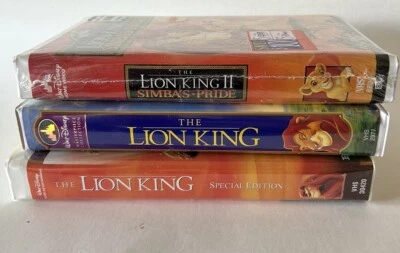 Disney The Lion King Special Edition VHS Movies Simbas Pride Lot Of 3 Clamshells Foto 1 de 4