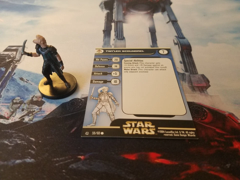 Star Wars Miniatures Rebel Storm 59 Twi'lek Scoundrel Foto 1 de 1