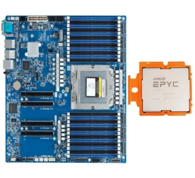 Gigabyte MZ33-AR0 Server Motherboard + AMD EPYC Genoa 9654 3.7GHz CPU Processor- - Image 1 of 3