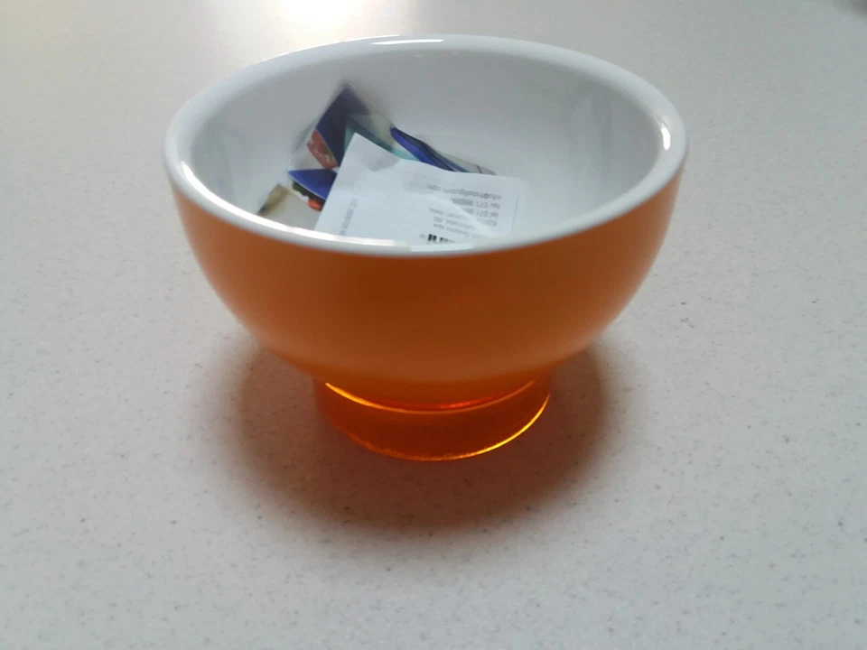 GUZZINI  conf. 6 pz coppa gelato vintage arancio - NUOVO  - Immagine 1 di 1