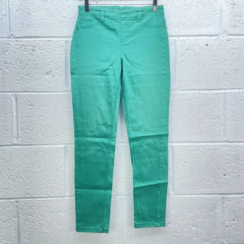 BHS GREEN DENIM SKINNY JEANS JEGGINGS STRETCH VINTAGE HIGH WAIST UK 12 - Image 1 of 4