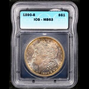 1890-S $1 Silver Morgan Dollar MS 63 ICG # 7394001001 + Bonus