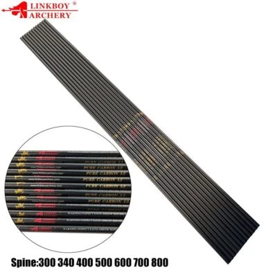 Archery Carbon Arrow Shaft 30/32" SP300 340 400 500 600 700 800 ID6.2mm Arrows - Image 1 of 4