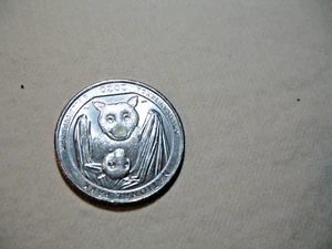 2020 P NATIONAL PARK AMERICAN SAMOA QUARTER-SMASH NOSE BATS & OTHER ERRORS - Picture 1 of 6