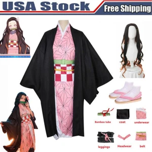 Demon Slayer Halloween Cosplay Kimetsu no Yaiba Kamado Nezuko Juego de Disfraces para Adultos - Imagen 1 de 16