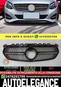 💥Schwarzer Diamant-Kühlergrill passend für Mercedes Benz B-Klasse W247 2019💥 - Bild 1 von 6