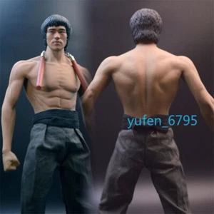 New Stock 1/6 Bruce Lee Full Set Movable Figure Model Toy with Head Body Clothes - Afbeelding 1 van 6