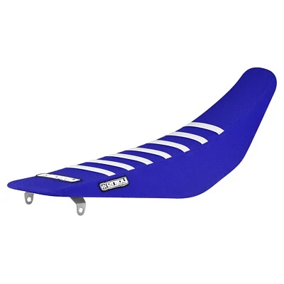 Honda CRF450 2013-2016 2014-2017 CRF250 cubierta de asiento todo azul con costillas blancas #48 Foto 1 de 4