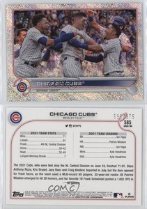 2022 Topps Series 2 Retail Foilboard /875 Chicago Cubs #585