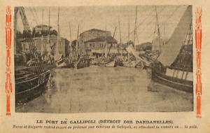 GELIBOLU ( TR)  LE PORT DE GALLIPOLI / ILLUSTRATION 1913