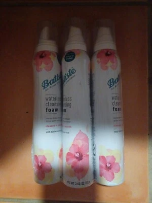 (3) Batiste Waterless Cleansing Foam Cleanse & Smooth Hibiscus Root 3.6 oz ea - Image 1 of 4
